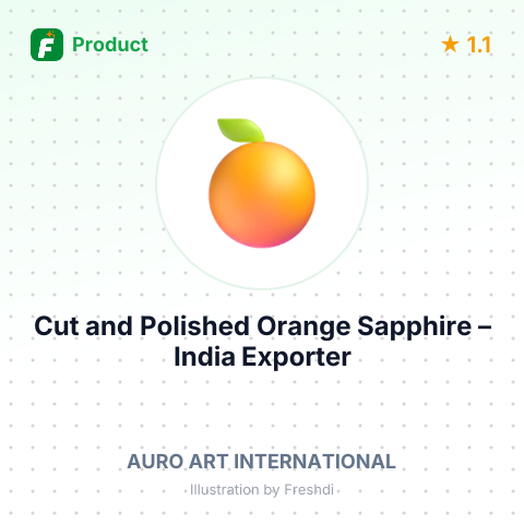 Cut and Polished Orange Sapphire – summary card, no photo uploaded yet