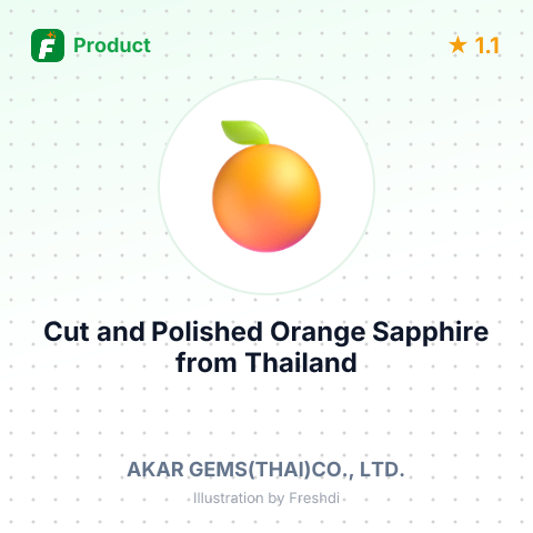 Cut and Polished Orange Sapphire – summary card, no photo uploaded yet