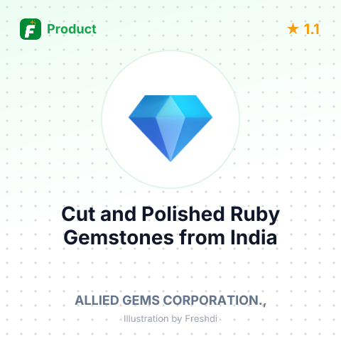 Cut and Polished Ruby Gemstones – summary card, no photo uploaded yet