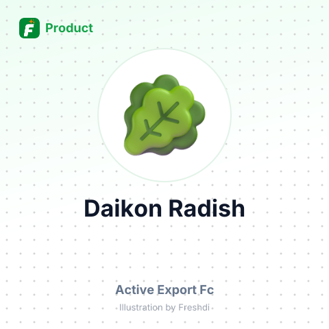 Daikon Radish – summary card, no photo uploaded yet