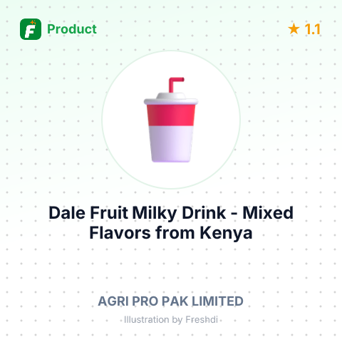 Dale Fruit Milky Drink - Mixed Flavors – summary card, no photo uploaded yet