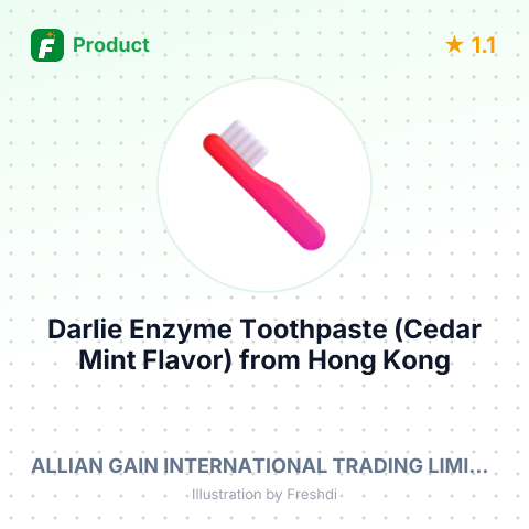 Darlie Enzyme Toothpaste (Cedar Mint Flavor) – summary card, no photo uploaded yet