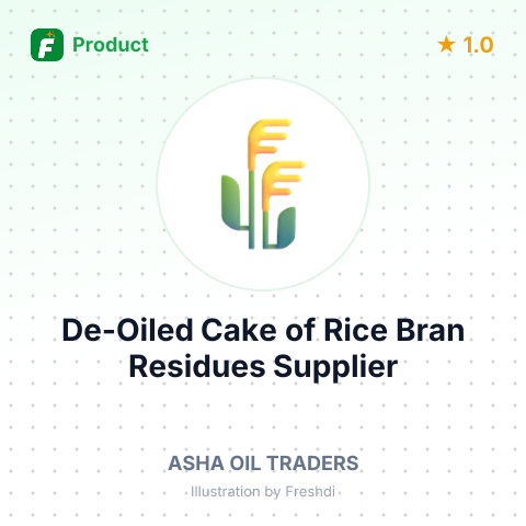 De-Oiled Cake of Rice Bran Residues (DOR) – summary card, no photo uploaded yet