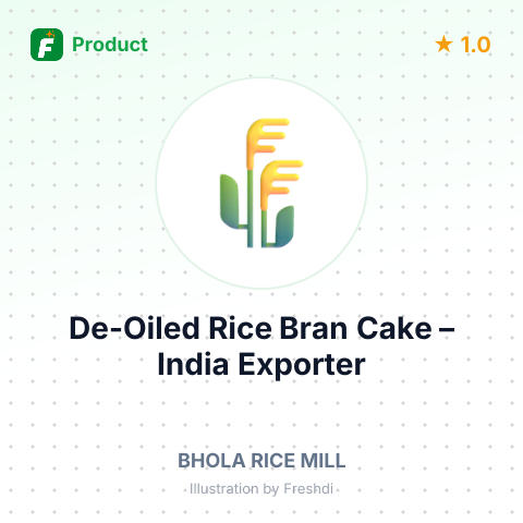 De-Oiled Rice Bran Cake – summary card, no photo uploaded yet