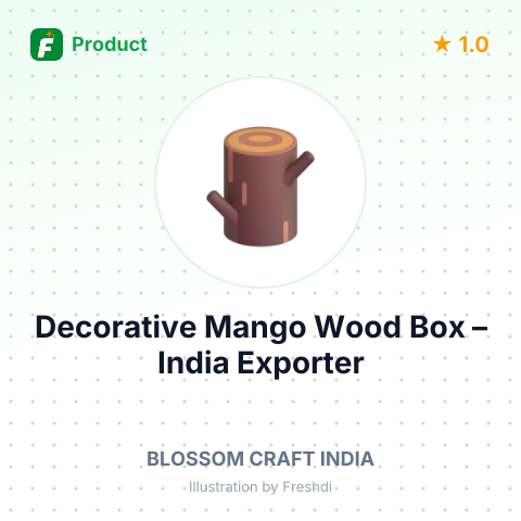 Decorative Mango Wood Box – summary card, no photo uploaded yet