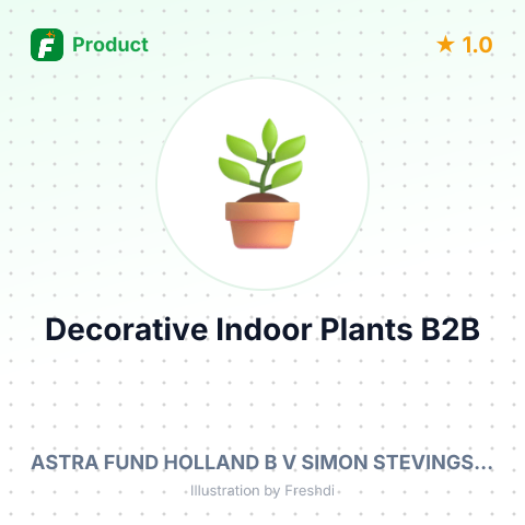 Decorative Non-Flowering Indoor Plants in PET Pots with Peat Substrate (Agave and Other Species) – summary card, no photo uploaded yet
