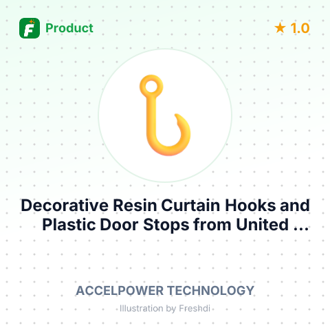 Decorative Resin Curtain Hooks and Plastic Door Stops – summary card, no photo uploaded yet