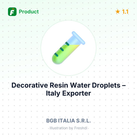Decorative Resin Water Droplets – summary card, no photo uploaded yet