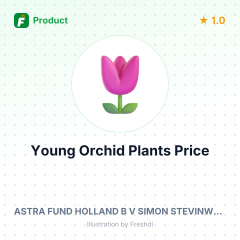 Decorative Young Orchid Plants in Vegetative or Flowering State – summary card, no photo uploaded yet
