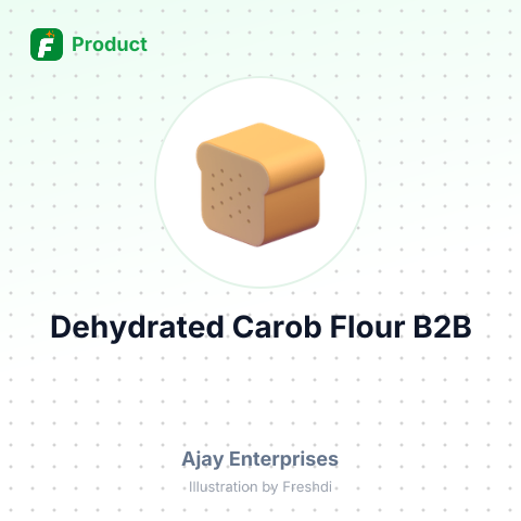 Dehydrated Carob Flour Powder – summary card, no photo uploaded yet