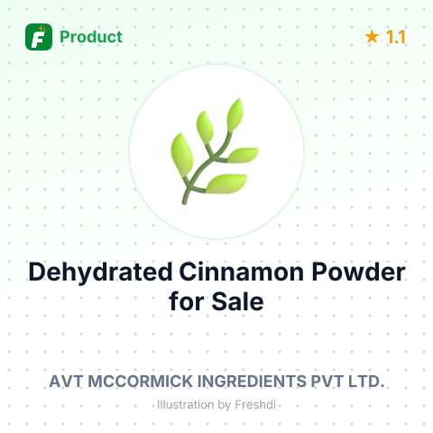 Dehydrated Cinnamon Powder – summary card, no photo uploaded yet