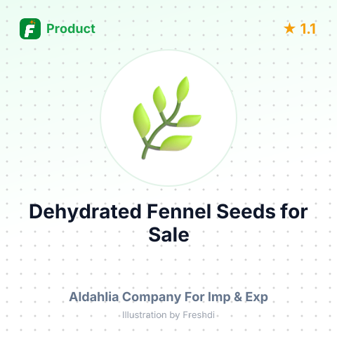 Dehydrated Fennel Seeds – summary card, no photo uploaded yet
