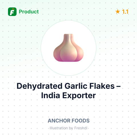 Dehydrated Garlic Flakes – summary card, no photo uploaded yet