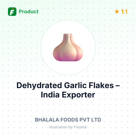 Dehydrated Garlic Flakes – summary card, no photo uploaded yet
