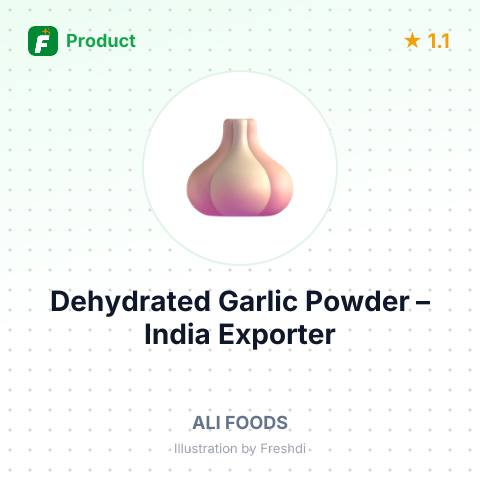 Dehydrated Garlic Powder – summary card, no photo uploaded yet