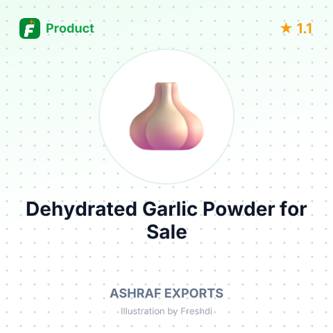 Dehydrated Garlic Powder – summary card, no photo uploaded yet