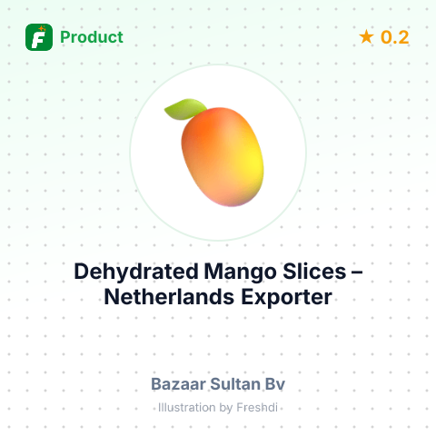 Dehydrated Mango Slices – summary card, no photo uploaded yet