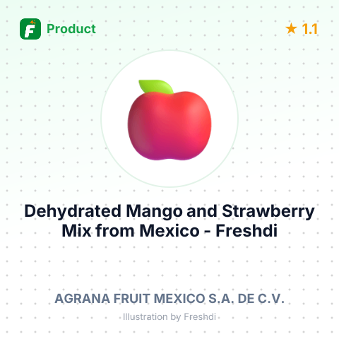 Dehydrated Mango and Strawberry Mix – summary card, no photo uploaded yet