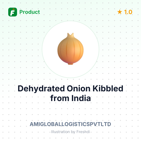 Dehydrated Onion Kibbled – summary card, no photo uploaded yet