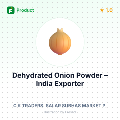Dehydrated Onion Powder – summary card, no photo uploaded yet