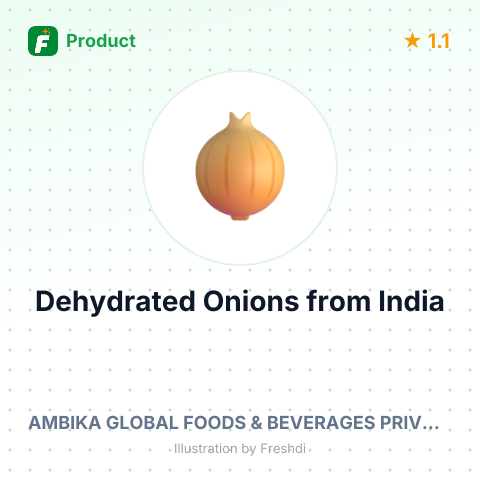 Dehydrated Onions – product summary card, no photo uploaded yet