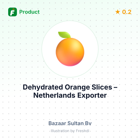Dehydrated Orange Slices – product summary card, no photo uploaded yet