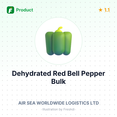 Dehydrated Red Bell Pepper – summary card, no photo uploaded yet