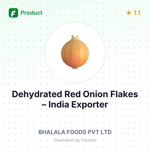Dehydrated Red Onion Flakes – summary card, no photo uploaded yet