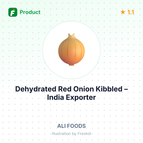 Dehydrated Red Onion Kibbled – summary card, no photo uploaded yet