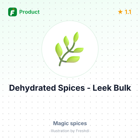 Dehydrated Spices - Leek – summary card, no photo uploaded yet