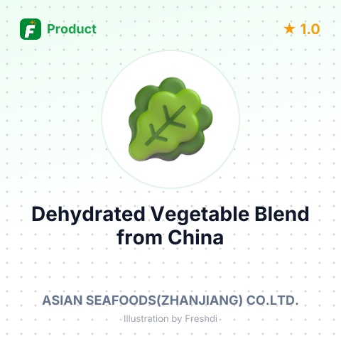 Dehydrated Vegetable Blend – summary card, no photo uploaded yet