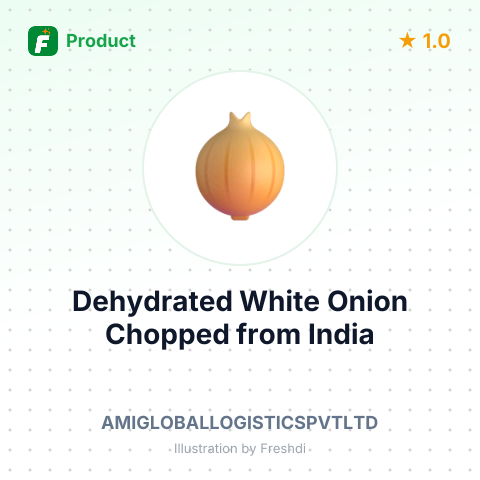 Dehydrated White Onion Chopped – product summary card, no photo uploaded yet