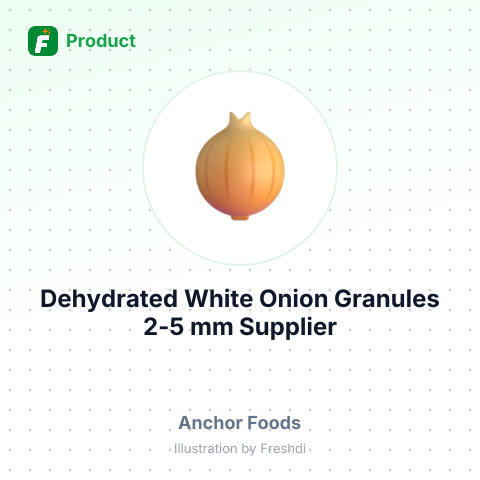 Dehydrated White Onion Granules 2-5 mm – summary card, no photo uploaded yet