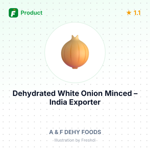Dehydrated White Onion Minced – summary card, no photo uploaded yet