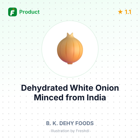 Dehydrated White Onion Minced – summary card, no photo uploaded yet