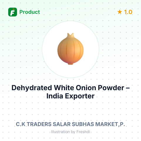 Dehydrated White Onion Powder – summary card, no photo uploaded yet
