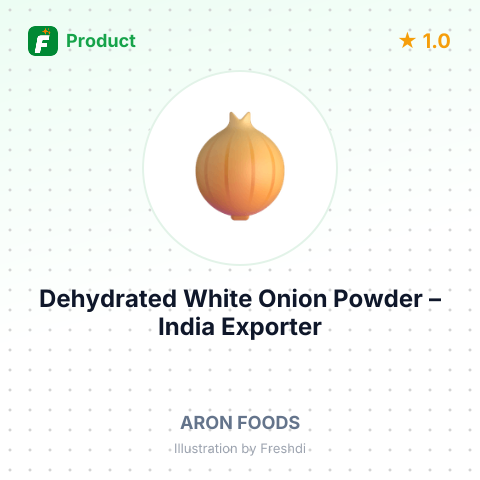 Dehydrated White Onion Powder – summary card, no photo uploaded yet