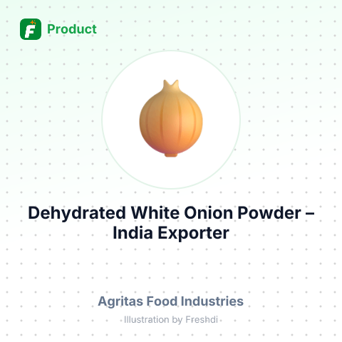Dehydrated White Onion Powder – summary card, no photo uploaded yet