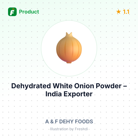 Dehydrated White Onion Powder – summary card, no photo uploaded yet