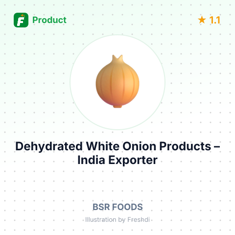 Dehydrated White Onion Products – summary card, no photo uploaded yet