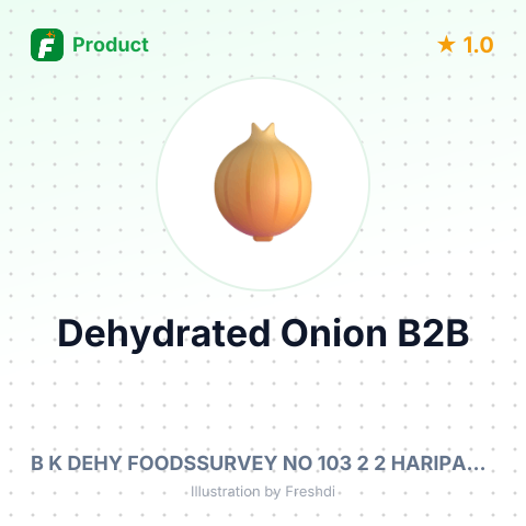 Dehydrated White Onion Products – summary card, no photo uploaded yet