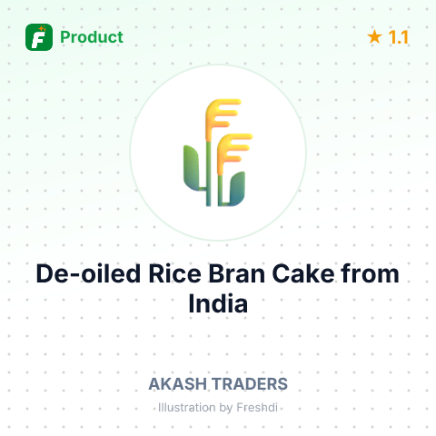 De-oiled Rice Bran Cake – summary card, no photo uploaded yet