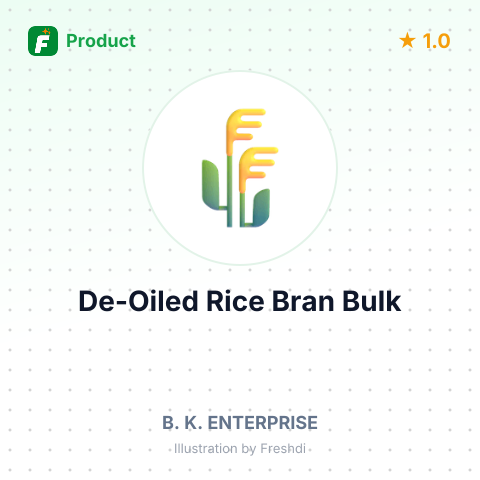 De-oiled Rice Bran Extraction – summary card, no photo uploaded yet