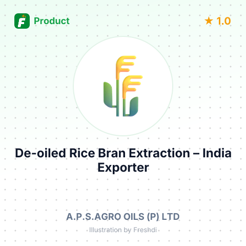 De-oiled Rice Bran Extraction – summary card, no photo uploaded yet
