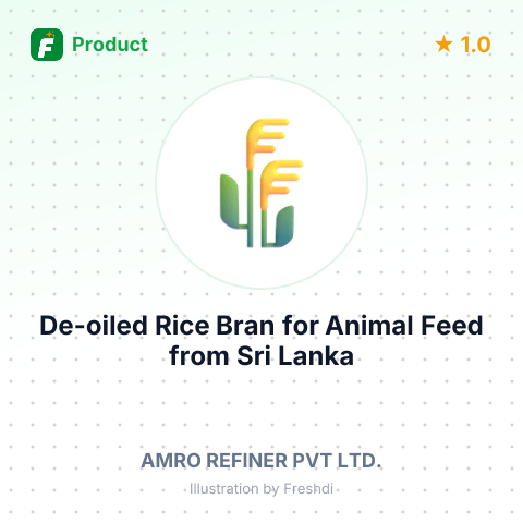 De-oiled Rice Bran for Animal Feed – summary card, no photo uploaded yet