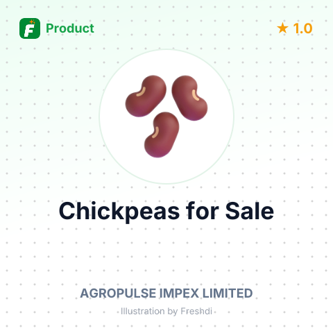 Desi Chick Peas - Raw Pulses for Further Processing – summary card, no photo uploaded yet