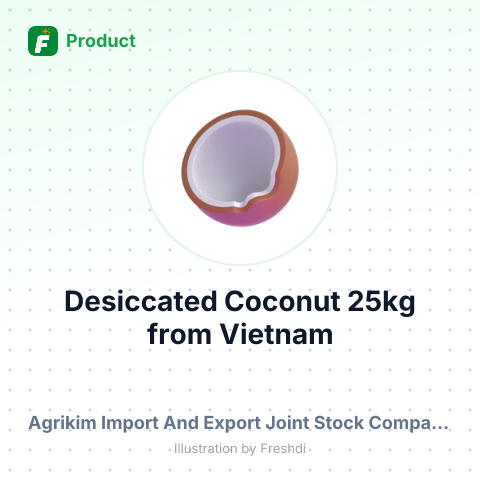 Desiccated Coconut 25kg – summary card, no photo uploaded yet