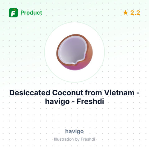 Desiccated Coconut – summary card, no photo uploaded yet