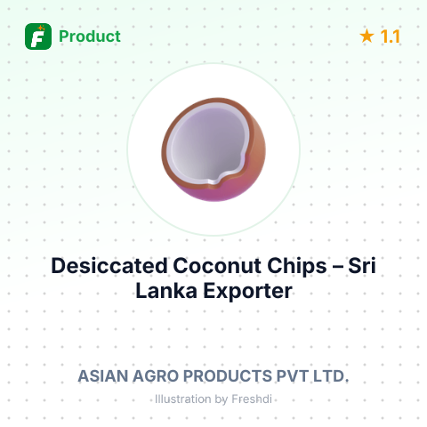 Desiccated Coconut Chips – summary card, no photo uploaded yet