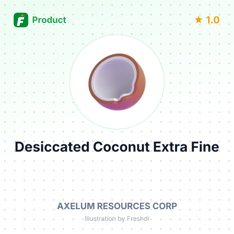 Desiccated Coconut Extra Fine – summary card, no photo uploaded yet